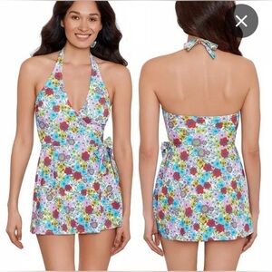 NWT Draper James Faux Wrap Shabby Chic Cottagecore Swim Dress SIZE XS